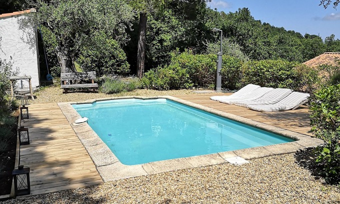 Grasse House | Small house in the hills above Grasse swimming pool quiet sea view hiking