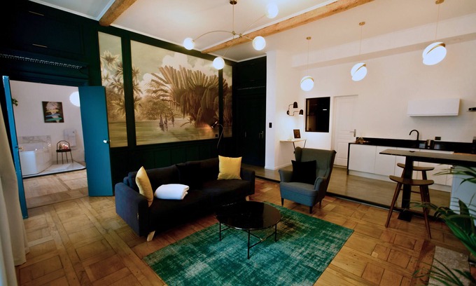 Bagneres-de-Bigorre Apartment | Spacieux Appartement Spa Balnéo Romantique