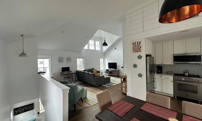 Provincetown Condo | Spacious 2-bed in Provincetown - high ceilings, newly remodeled, private deck