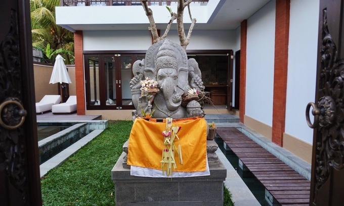 Saba Villa | Spacious 2-bedroom villa in delightful Saba, Gianyar with WiFi, AC, Rooftop