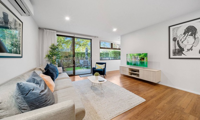 Turner Apartment | Spacious 3-Bed Home with Alfresco Dining Patio