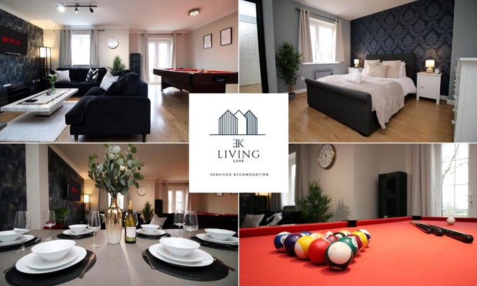 Grangetown Apartment | Spacious 3 Bedroom Duplex Apartment On Cardiff Bay - Free Parking & WIFI By EKLIVING LUXE Short Lets & Serviced Accommodation