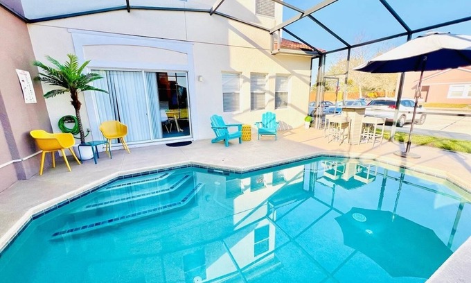 Bellavida House | Spacious 4BR-3BA Pool Home Near Disney & Universal – Great for Families!