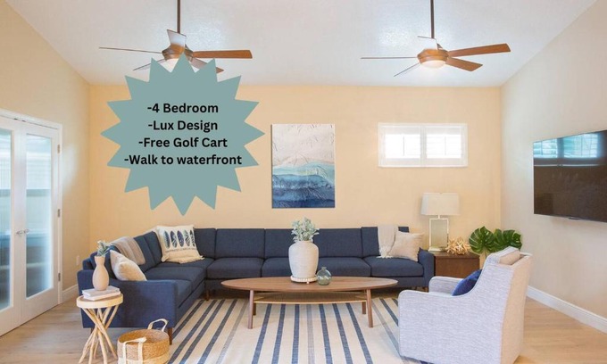 Ozona House | Spacious 4br3ba Near Beach Free Golf Cart