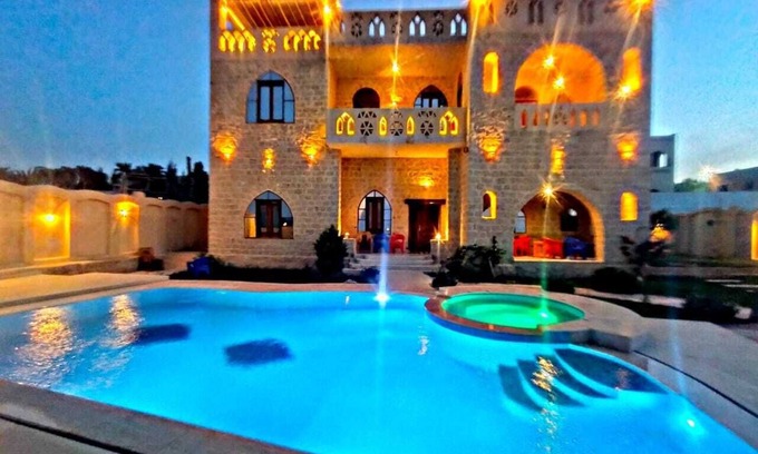 Tunis Village Villa | Spacious 7-bedroom villa in brilliant Faiyum Governorate with AC