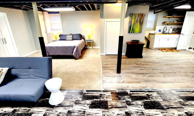 West New Haven Apartment | Spacious Garden Apartment with Office and Private Entrance