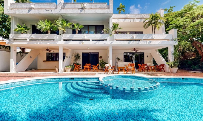 Punta Cancun House | Spacious group getaway with private pool, patio, outdoor areas, & AC