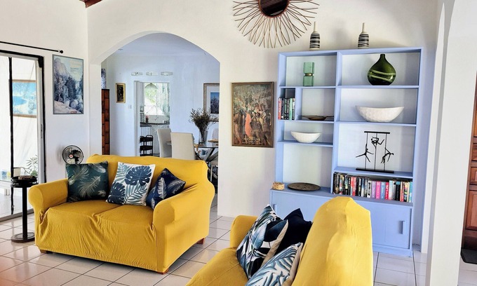 Corinthe House | Spacious home, large private pool, sea views, multiple patios.n CotnCookn