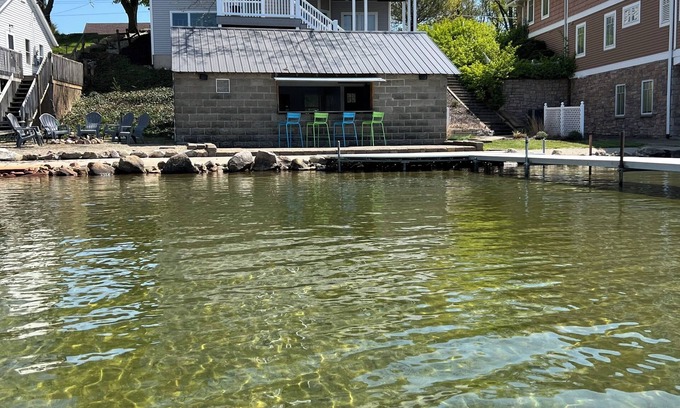Stroh House | Spacious House + boat house on clear, sandy-bottom lake. Arcade + Billiards room