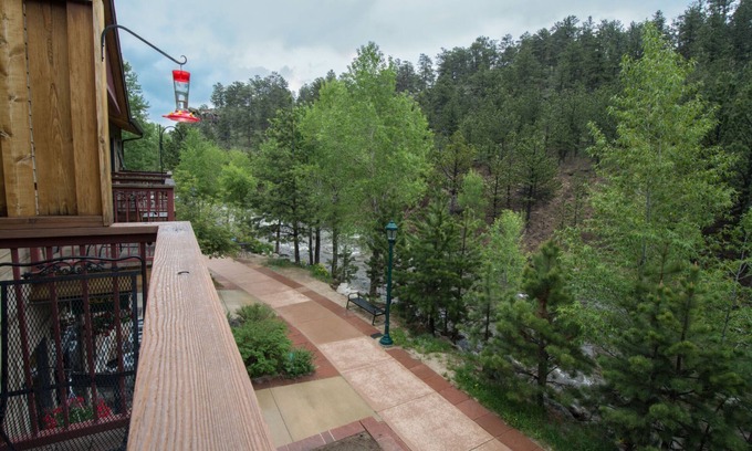 Estes Park Condo | Spacious Luxury Downtown Riverfront Loft Condo. License #6027
