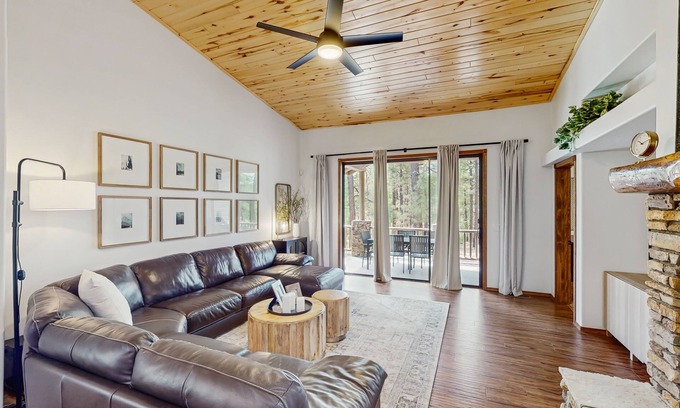 Torreon House | Spacious mountain home w/hot tub, grill, wrap-around deck, forest views