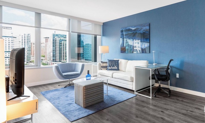 Seaport District Apartment | Spacious One Bedroom in Luxury Boston Building
