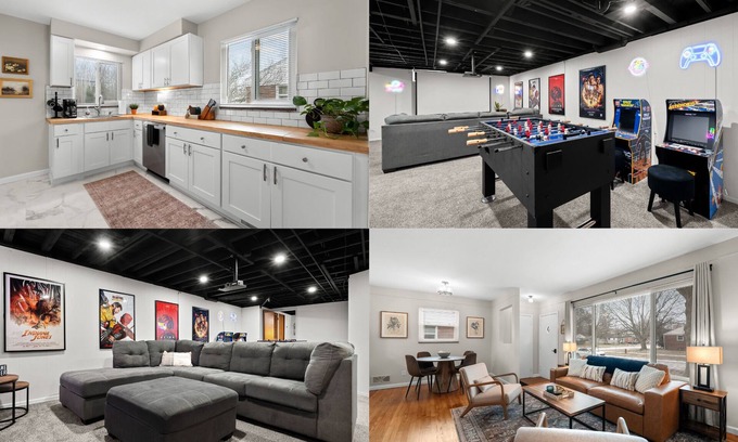 Livonia House | Spacious Pet Friendly Home With Theater/Game Room