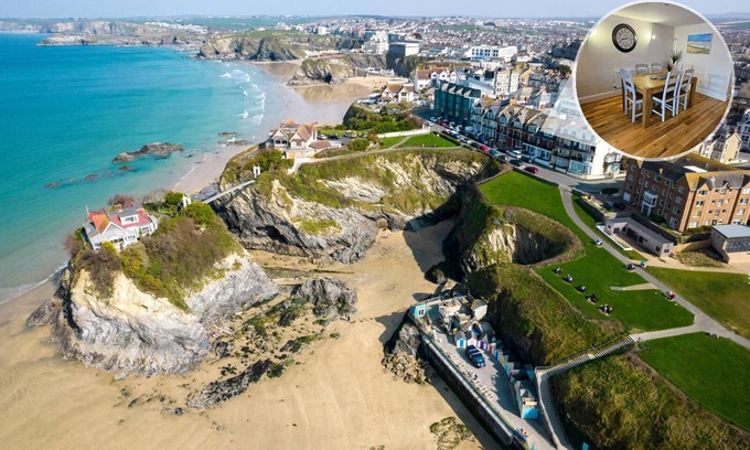 Newquay City Centre Apartment | Spacious Refurbished Penthouse - Seafront views over Towan Beach/Atlantic Ocean