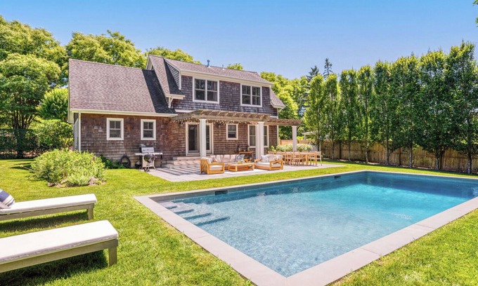 Village of Southampton House | Spacious Southampton Village Home Walking Distance to Town, Private Pool,.
