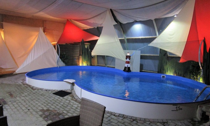 Sehestedt House | Spacious vacation residence for 6 pers. with pool and garden. Sauna - shared use