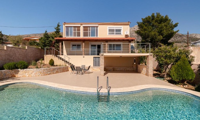 Loutsa Villa | Spacious Villa With a Pool