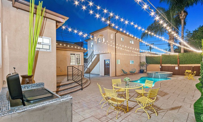 Beverly Grove House | Spanish Oasis Villa with detached Full Guest House