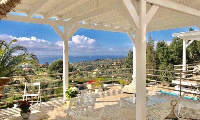 Agios Tychon House | Spectacular villa overlooking Meditteranean sea with breathtaking sea views