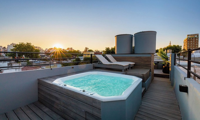 Pasteur House | Spectacular Brand New 3 story Private Home with Rooftop Jacuzzi Terrace in BA.