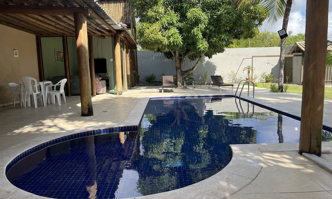 Centro House | Spectacular house, free Wi-Fi, 24-hour security, swimming pool, gourmet area with beer garden