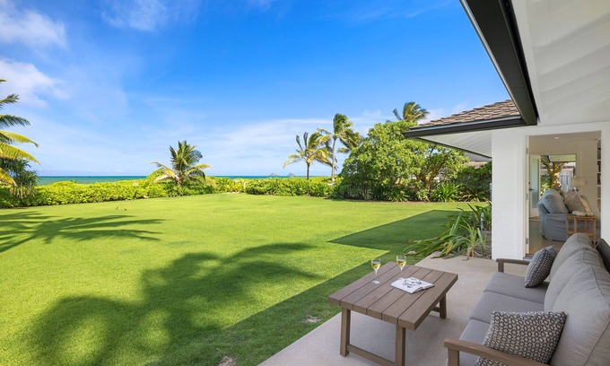 Kailua House | Spectacular Kailua Beachfront w/Heated Pool/Spa