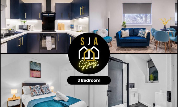 Central Aberdeen Apartment | Spital Stay - SJA Stays - Luxury 3 Bed Apartment