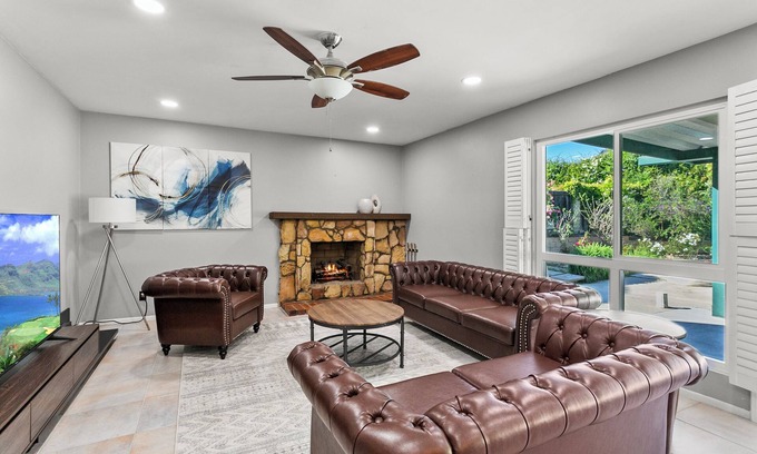 Valle Lindo House | Spruce Tree Oasis - Luxurious 4BR Home with Private Pool in Diamond Bar#42117