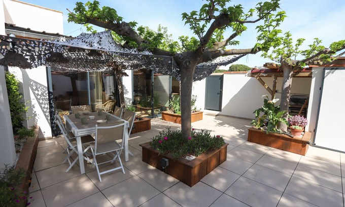 Saint-Cyprien Plage House | St Cyprien house classified 4 stars with large sunny terrace