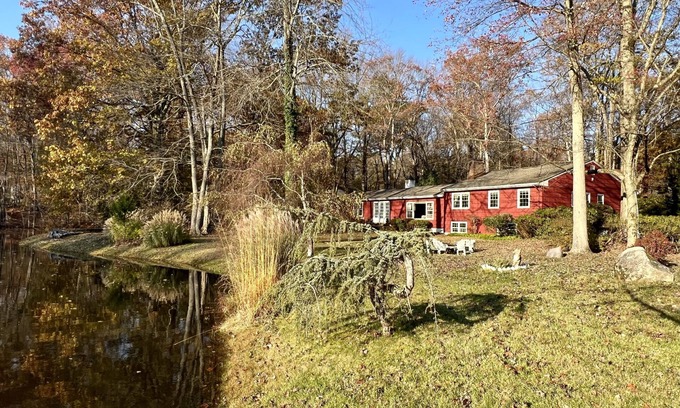 North Stamford House | Stamford Serenity: Cozy Pondside Haven: 3 Beds : 2.5 Bathrooms : In-Ground Pool