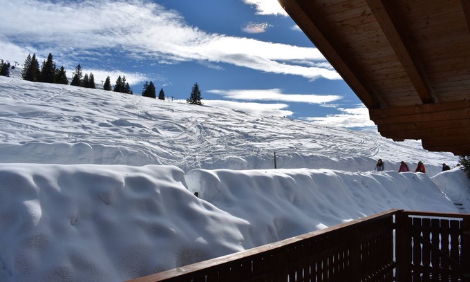 Hochkrimml Apartment | Staudi's ski hut Top7 in hut style directly on the piste Wood-burning stove