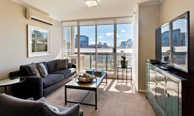 Southbank Apartment | StayCentral - Cityside on Whiteman (Southbank) - Whiteman Street, Southbank - 2 Bedrooms, 2 Beds, 2 Bathrooms, 1 secure undercover parking spot.