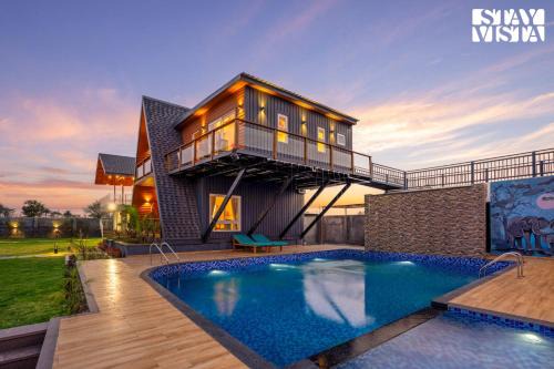 Hingana Villa | StayVista at Manbhav Farms with Pool, Lawn, Jacuzzi