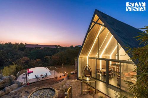 Anjaneri Villa | StayVista's Celeste Villa - Hill-View Retreat with Infinity Pool