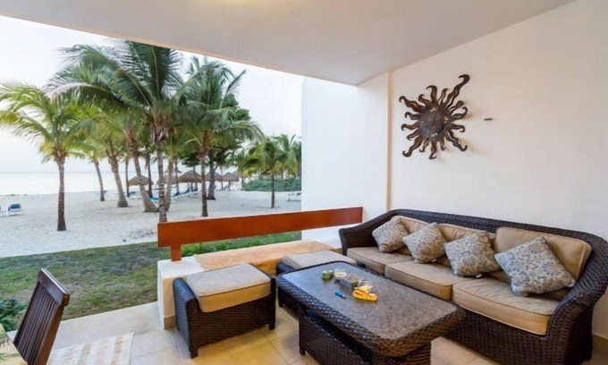 Costa Maya Condo | Step off the Terrace and Right onto the Sand