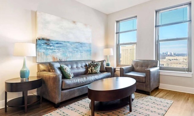 Aurora Highlands Apartment | Steps from Whole Foods 2 BR | Pet-Friendly