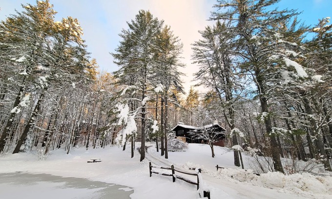 Winhall Ski Chalet | Stratton Mountain Getaway: Ski Oasis w/Hot Tub, Fireplace, BBQ & Pond Views