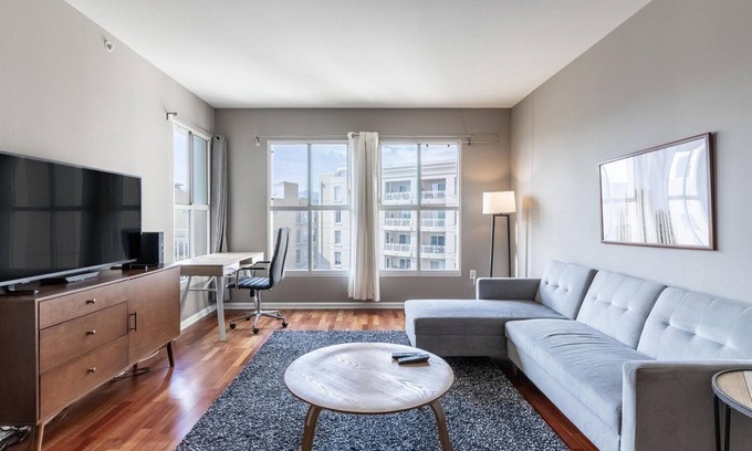 Downtown San Francisco Apartment | Striking Hayes Valley 2BR w/Balcony & Gym, near Dining, by Blueground