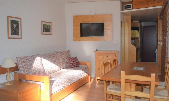 Arc-1800 Apartment | Studio 4 pers, proche pistes et commerces, balcon S-O, cœur village Charvet, animaux admis, wifi - FR-1-411-503