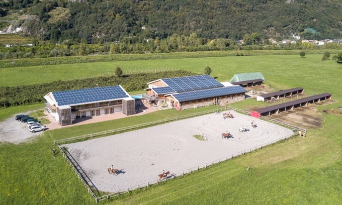 Talamona Apartment | Studio apartment 'Agriturismo L'isola Del Cavallo 4' with Mountain View, Shared Garden and Wi-Fi