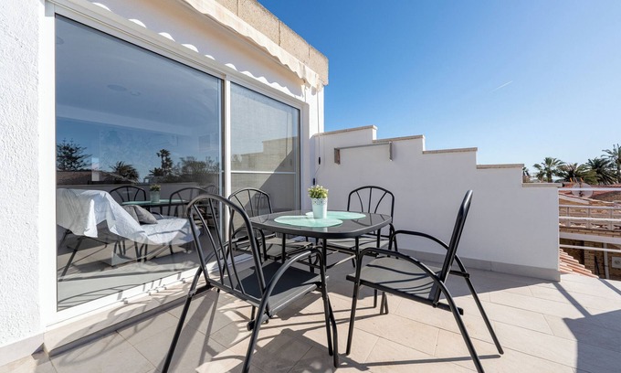 Vinaros Apartment | Studio apartment 'Costa Sur' with Private Terrace, Wi-Fi and Air Conditioning
