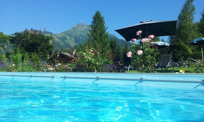 Oberndorf in Tirol Apartment | Studio - Gartenhotel Rosenhof - Paradise near Kitzbuehel