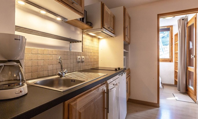 Bellentre Apartment | Studio cabin for 5 with balcony - La Plagne