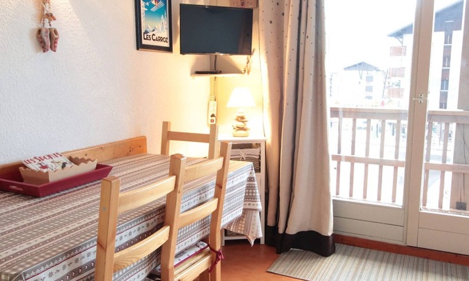 Les Carroz-d'Araches Apartment | Studio Central pour 4 pers. avec Balcon, Parking et Accès Facile aux Pistes