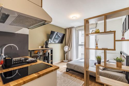 Charpennes - Charmettes Apartment | Studio Charpennes - Parking privé gratuit