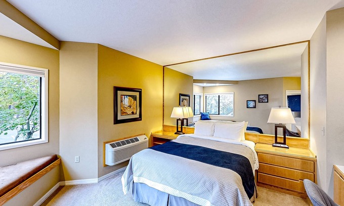 Century West Apartment | Studio condo with shared pool & hot tub, WiFi, close to outdoor recreation