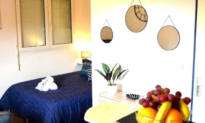 Blagnac Apartment | STUDIO´MARCEL*FIBRE*TRAM*PARKING*JARDIN*AUTO24/24*
