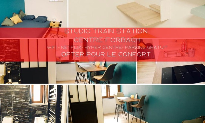 Forbach Apartment | Studio - WIFI - Train Station - Love Bridgi home