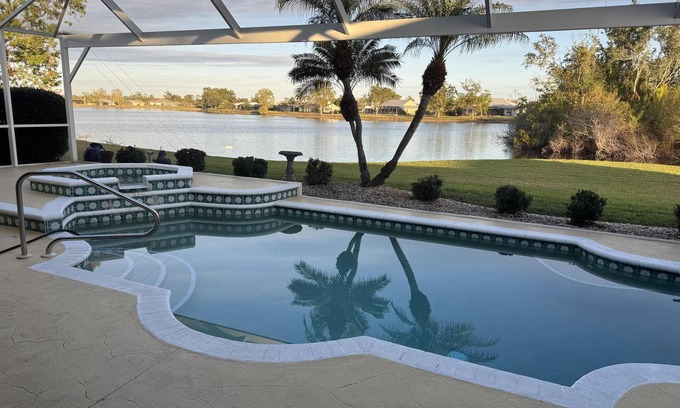 Harbour Heights House | Stunning 3-bedroom house with heated saltwater pool, hot tub, water view