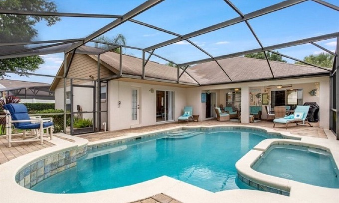 Orange Tree Villa | Stunning 4 Bed, 3 bath villa with southwest facing pool and spa